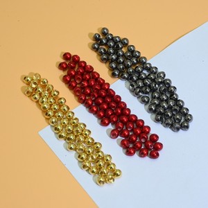 Perles de pêche Jig Off 1,5-7 mm, métalliques, noires, nickelées, dorées, en tungstène, pour la pêche à la <span class=keywords><strong>mouche</strong></span>, têtes de boules, perles de pêche - Product Image 4
