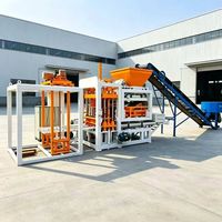 Machine à briques automatique QT4-15, équipement de production de blocs creux de 6 pouces, ligne complète de machines à briques de pavage emboîtables