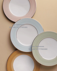 Niềm Vui Bộ Đồ Ăn Mới Đến Đa-Màu Sắc Tùy Chỉnh Vàng-Vành Cầu Vồng Tấm Xương Trung Quốc Bộ Đồ Ăn - Product Image 5