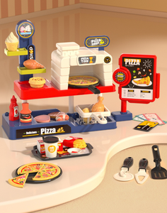 Juego de cocina de juguete para niños al por mayor, juego de cocina, tienda de comida rápida, juego de comida, juguetes de <span class=keywords><strong>sushi</strong></span>, juguetes de pizza, comida de juguete - Product Image 2
