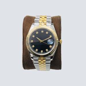 Montre de luxe automatique mécanique de haute qualité avec date et cadran doré, étanche, pour homme d'affaires avec calendrier - Product Image 5