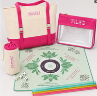 Jeu de Mahjong américain de luxe rose en acrylique, résistant à l'eau, écologique, moderne, pliable et portable – Meilleures ventes