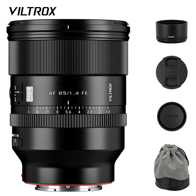 VILTROX 85mm F1.4 Pro FE Lens Auto Focus Large Aperture Full Frame Mirrorless Camera Lenses for Sony E Mount A7 A7R A7RII ZVE1