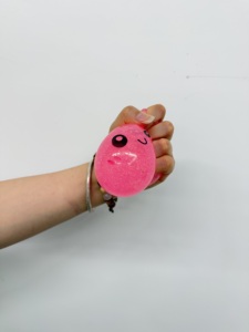 Balles anti-stress souples et moelleuses en forme de boulette de pâte (bao bun) avec paillettes, 8,5 cm, en TPE/Silicone, jouets de décompression à presser, panier vapeur - Product Image 6