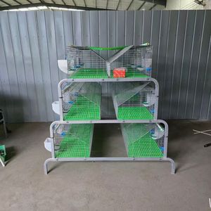 <span class=keywords><strong>Cage</strong></span> de ferme de lapin galvanisée à chaud de style européen à 18 cellules à 3 niveaux de type H avec une durée de vie de plus de 10 ans Nouveau <span class=keywords><strong>design</strong></span> industriel à vendre - Product Image 2