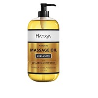Huile de massage naturelle pour le traitement de la cellulite, raffermissante pour le corps, tonifiante pour la peau, huile essentielle en gros, marque privée, 260 ml, parfum herbacé