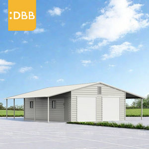 Marque privée 39Ft 39Ft Abri-conteneur de garage Résistant au vent Couleur Tuile en acier de pointe Structure en acier galvanisé Auvent de garage - Product Image 4