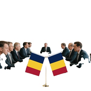 Drapeau de table en forme de Y avec base en métal pour décorations de mini-drapeaux du Tchad personnalisables - Product Image 4