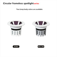 Spots encastrés au plafond pour intérieur, spot LED en aluminium 15W 6000K moderne anti-éblouissement COB LED