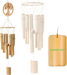 Carillons éoliens en bambou naturel artisanat arbre de vie méditation décoration de jardin extérieur vent filateurs cloche cadeau de noël - Product Image 3