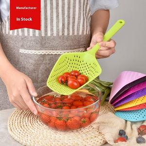 Customized Large Pp <b>Plastic</b> Scoop Water Skimmer <b>Colander</b> & Spoon Kitchen Cooking Pasta Strainer - Product Image 2