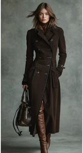 <span class=keywords><strong>Cappotto</strong></span> Corto Vintage Occidentale in Finta Pelle Scamosciata di Alta Qualità, Casual ed Elegante, con Colletto Rovesciato e Fodera in Cotone per <span class=keywords><strong>Donna</strong></span> - Product Image 5