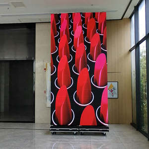 Affichage publicitaire LED d'affiche numérique polychrome intelligente extérieure portative avec le mur visuel léger pour le shopping - Product Image 3