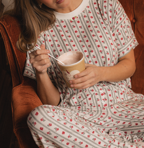 Ensemble de pyjamas d'été pour femmes, manches courtes, pantalon imprimé, vêtements de nuit, 2 ensembles, t-shirt décontracté pour femmes, vêtements de maison, vêtements de nuit en modal - Product Image 1