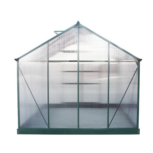 6.2x4.2FT Premium Walk-in Greenhouse with Galvanized Steel <strong>Base</strong> and Polycarbonate Board Garden Growth Tent Garden Building - Product Image 4