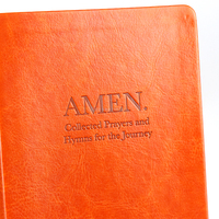 Impression personnalisée Sainte Bible Journal Livre Couverture en cuir Amen Collection Prière et Hymnes pour le Voyage
