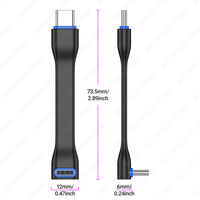 OEM 90 Degrés USB C à C Câble 60W PD 40G 75MM pour MacBook Ordinateur Portable Tablette Banque De Charge-Commandes En Gros Stock Disponible