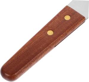 Pelle à glace en acier inoxydable robuste avec manche ergonomique en bois - Product Image 5