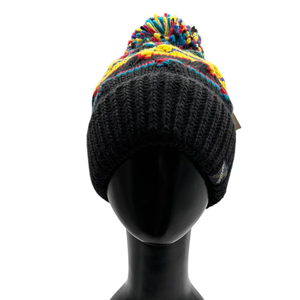 Hot Sale LANDBAS LUH-15862 Plain Knit & Cable Pattern <b>POM</b> <b>POM</b> Beanie Unisex Fashion Style Beanie Hats Custom for Skiing - Product Image 1