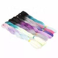 Extensions de tresses synthétiques pré-étirées Jumbo Wicks pour tresses africaines, style Box Braiding, effet crochet, teintes, collection Ultra Hair Expression