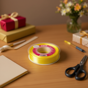 Cinta de Raso ILAN de 1.5cm x 25Y, Color Amarillo Azufre D-41 - Product Image 3