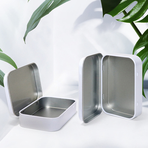 Hình chữ nhật nhỏ vuông kẹo <span class=keywords><strong>tin</strong></span> trường hợp con kháng bản lề hộp thiếc bao bì tùy chỉnh in ấn kim loại bạc hà tins hộp - Product Image 5