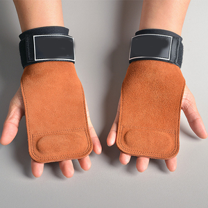 Sangles de musculation en cuir avec coussinets de soutien pour poignets, personnalisables avec logo, pour tractions et levée de poids – Modèle 2023 - Product Image 3