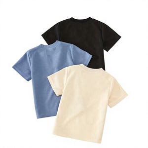 <b>White</b> Boys Plus Size Short Sleeve Knitted Crew Neck Eco-Friendly Quick Dry Breathable Casual Tee Daily - Product Image 3