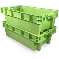 Boîte à Poisson en Plastique Robuste Empilable et Emboîtable de 30L / 40L / 60L / 75L