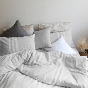 Các Nhà Sản Xuất Vải Lanh Giặt Được Bán Tốt Khách Sạn Sang Trọng Quilt Khách Sạn Tấm Trải Giường Bộ Đồ Giường Bằng Bông - Product Image 6