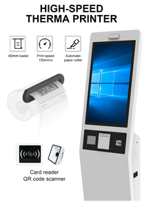 ตู้โชว์บริการตนเองหน้าจอสัมผัสอัจฉริยะล่าสุดสำหรับธนาคารพร้อมการเข้าคิวแบบดิจิทัลและการจ่ายตั๋ว - Product Image 5