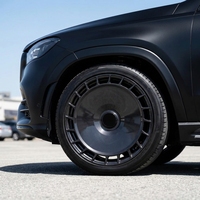 Jantes forgées de luxe polies et brossées noires compatibles avec Mercedes-Benz Classe G Range Rover L405 Vogue Defender BMW Bentley