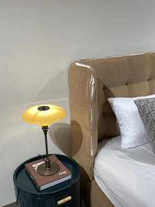 Cadre de lit moderne et confortable en bois de bouleau écologique, rembourré en tissu, taille <span class=keywords><strong>King</strong></span> <span class=keywords><strong>Size</strong></span>, pour la maison, l'appartement, l'hôtel et la villa - Product Image 2