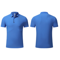 Chemise polo pour homme, coupe ajustée, en polyester, pour l'été, avec logo personnalisé, uniforme de travail pour serveurs de restaurant et bar, vêtements de travail professionnels, polo de golf
