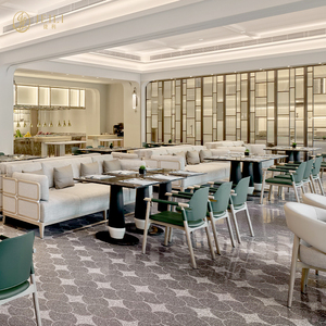 Muebles de Asientos para Restaurante, Club o Salón de Hostelería, Tapizados en Cuero Genuino, Estilo Moderno JEILI - Product Image 2