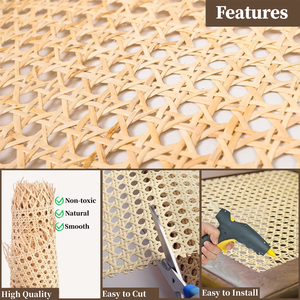 Competitive Sturdy Natural Rattan Hole <b>Cane</b> Webbing for Outdoor <b>Garden</b> Furniture Decor - Product Image 2