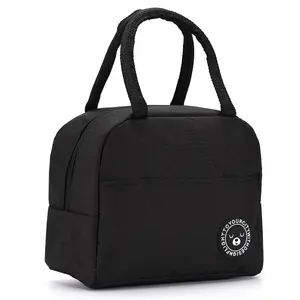 Bolsa cooler personalizada de alumínio para almoço, portátil, elegante, 4 cores, folha de alumínio, oxford