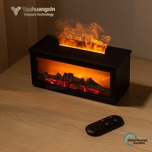 Máquina de aromaterapia con efecto de llama de chimenea, humidificador automático con pulverizador, máquina de fragancia ultrasónica con aceites esenciales, fragancia de volcán - Product Image 4