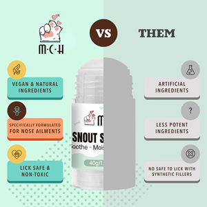 शाकाहारी पौधे बिल्लियों कुत्तों के लिए स्नॉउट सुखदायक है-सूखी त्वचा खाद्य सुरक्षित कम शोर सूत्र बहु-उद्देश्य की देखभाल - Product Image 1