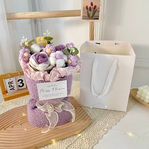 ของขวัญสำหรับสาวๆ ช่อดอกไม้ถักน่ารัก กลิ่นหอม ขนาดเล็ก แบบถือได้ ดอกไม้จำลอง สำหรับ<span class=keywords><strong>เพื่อน</strong></span>สนิท <span class=keywords><strong>วัน</strong></span><span class=keywords><strong>เกิด</strong></span> <span class=keywords><strong>วัน</strong></span>ครู - Product Image 5