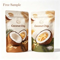Sachet Doypack Personnalisé Réutilisable de Qualité Alimentaire avec Fermeture Zip en Feuille d'Aluminium Anti-Humidité et Anti-Huile pour l'Emballage de Copeaux de Noix de Coco et le Stockage d'Aliments pour Animaux