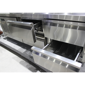 Cajón de refrigeración bajo encimera OEM para <span class=keywords><strong>restaurante</strong></span>, cocina, nevera refrigerada por aire, mesa de trabajo - Product Image 5