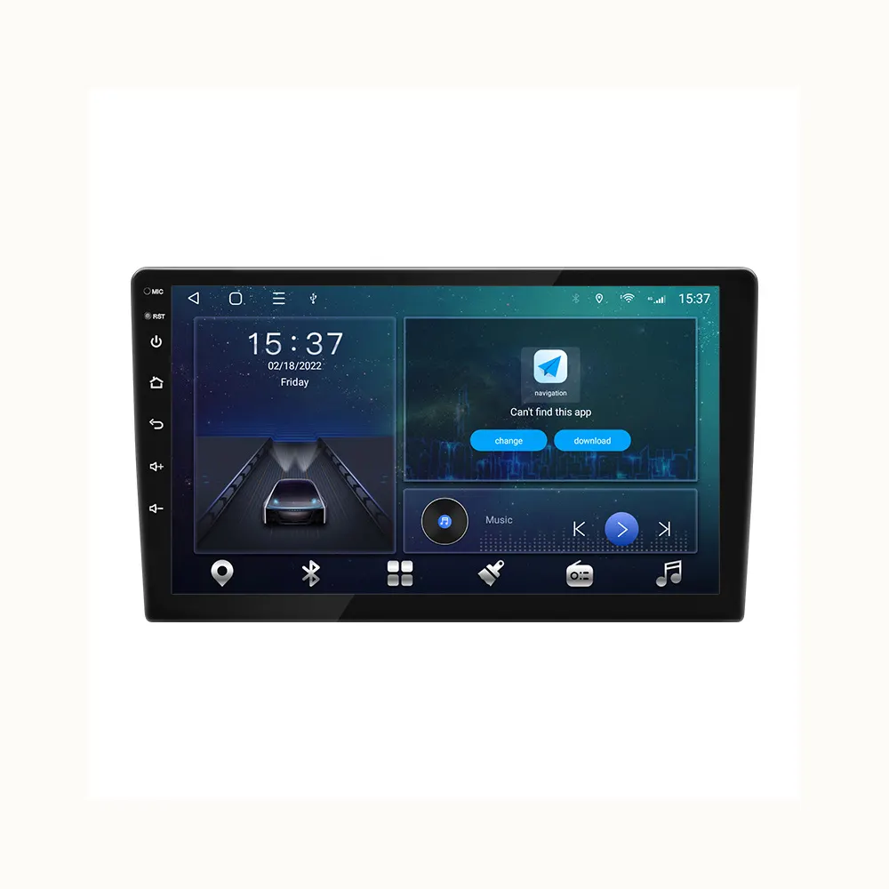 Universal 9/10 Inch android dvd player Video music Music 2Din Touch Screen Car Stereo TS18 4G Carplay Android auto