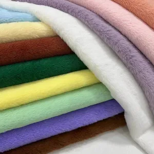 XH Wholesale Heavy Fluffy Synthetic Fancy Rabbit Faux Fur Fabric For Clothing