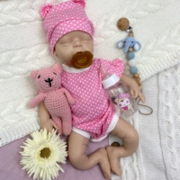 Poupées reborn en silicone souple de 18 pouces, réalistes et mignonnes, avec ensemble de vêtements, pour filles et garçons