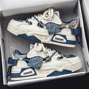 Zapatos de Hombre para Primavera, Transpirables, Estilo Casual, Modernos, Versátiles, para Trabajo, Estilo Skate, con Suela Gruesa, Deportivos, Casuales, Ecológicos - Product Image 3