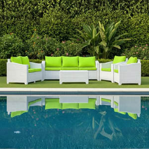 Luxury Durable Modular Round Curved Synthetic Rattan Sofa <b>Set</b> with Removable Waterproof Cushions for Outdoor <b>Patio</b> Garden - Product Image 3