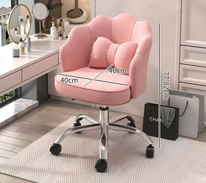 Silla de ordenador moderna al por mayor, silla para el hogar, silla giratoria ajustable con respaldo, ideal para dormitorio femenino, silla de maquillaje. - Product Image 4