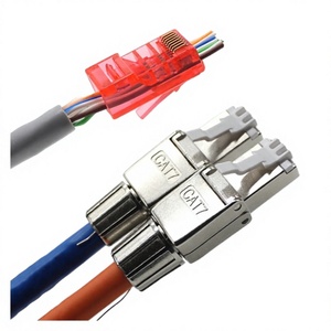 RJ45 Crystal Connector 8P8C Anti-interferentie RJ45-stekker voor 24-28AWG Solid Stranded LAN-kabel Netwerkrouter Switch-verbinding - Product Image 1