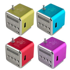 TD-<span class=keywords><strong>V26</strong></span> <span class=keywords><strong>Mini</strong></span> đài phát thanh FM kỹ thuật số xách tay loa LED hiển thị Handfree loa với Receiver MP3 Music Player với cổng USB - Product Image 1